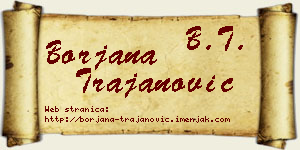 Borjana Trajanović vizit kartica